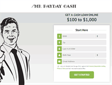 Tablet Screenshot of mrpaydaycash.net